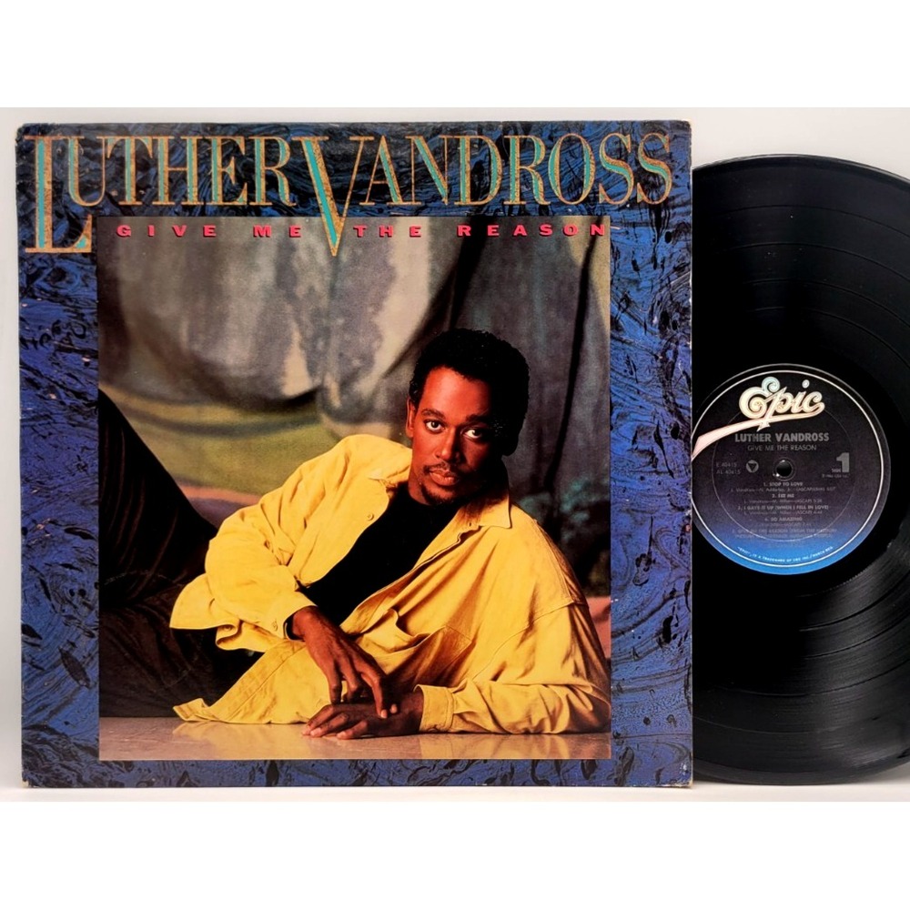 Luther Vandross - Give Me The Reason - Soul Funk Pop LP Record Epic